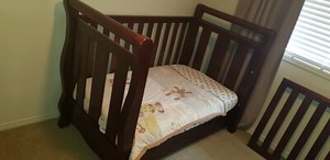 love n care sleigh change table